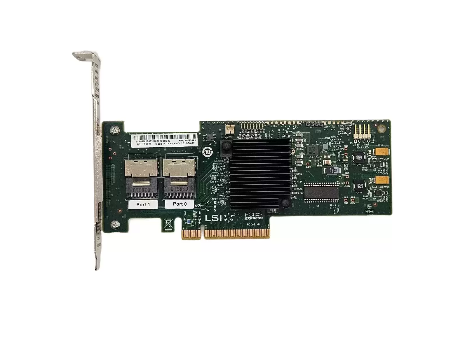 IBM 46M0860 ServeRAID M1015 Dual Ports SAS/SATA 6GbE PCI-Express 2.0 x8 RAID Controller Card