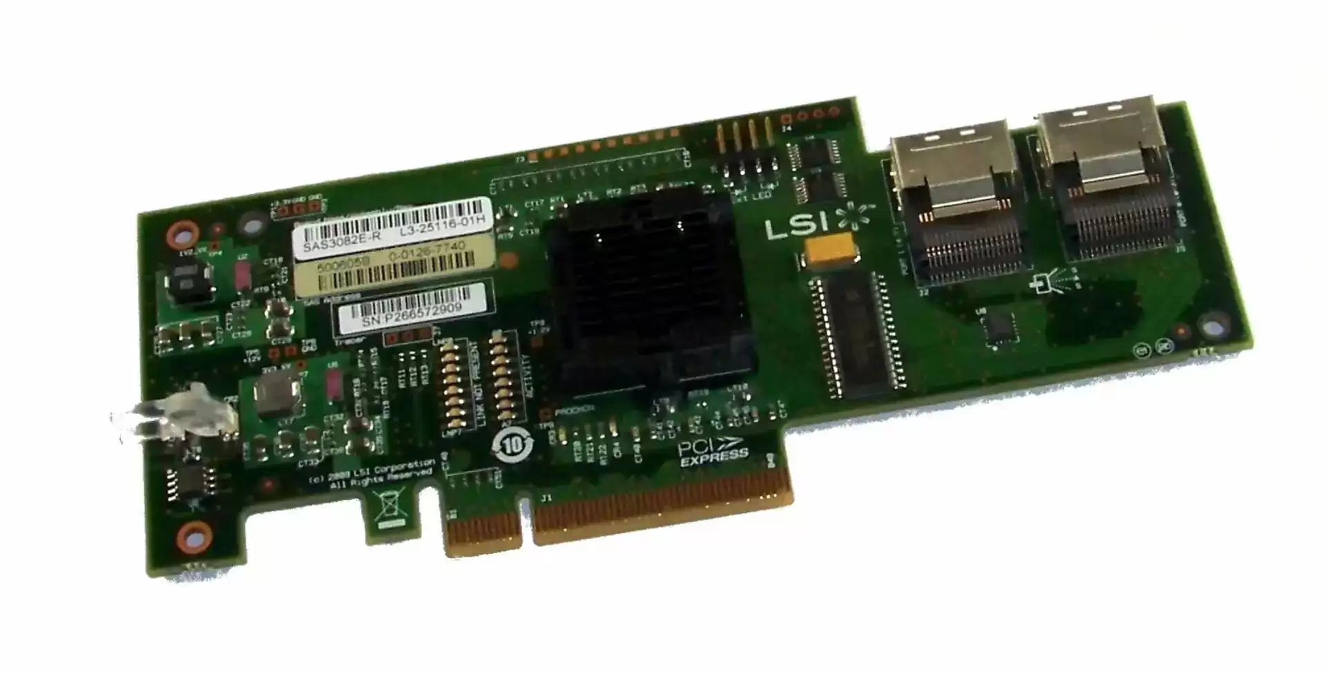 IBM 44E8688 ServerRAID BR10i 8 Ports SAS/SATA PCI-Express RAID Controller
