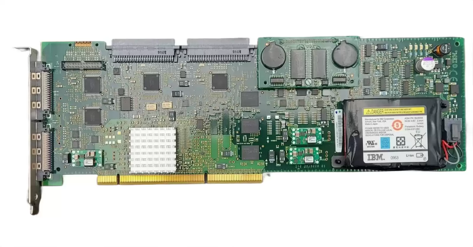 IBM 39J5028 Dual Channel Ultra320 SCSI PCI-Express DDR RAID Controller Card