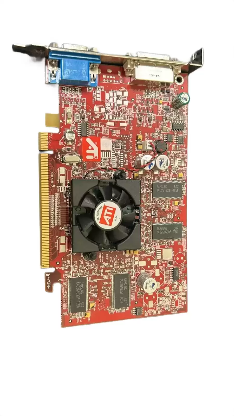 HPE 367459-001 ATI FireGL V3100 128MB SDRAM PCI-Express x16 DisplayPort DVI VGA Graphics Video Card