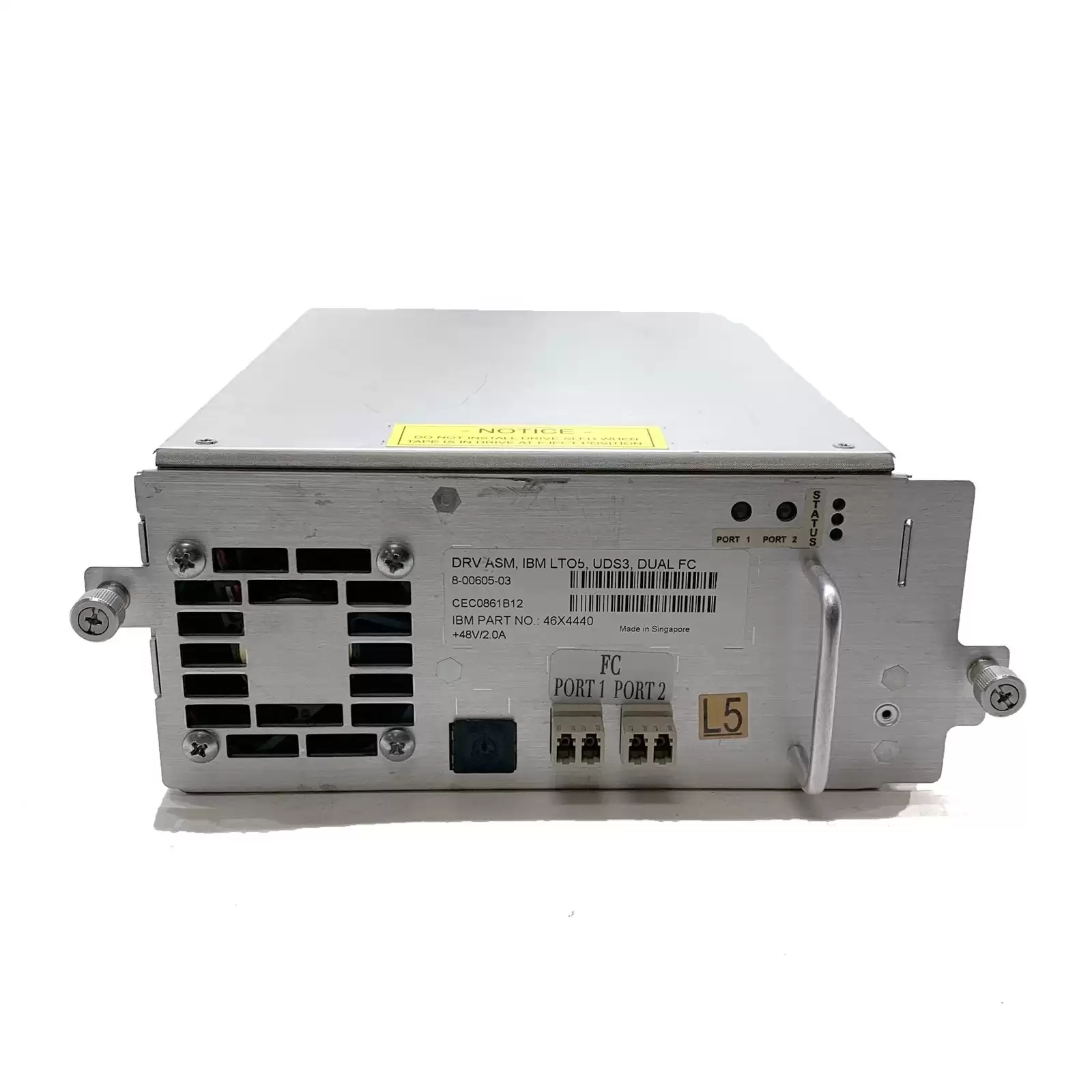 IBM 35P2589 1.5TB (Native) / 3TB (Compressed) LTO-5 Fibre Channel Loader Internal Tape Drive