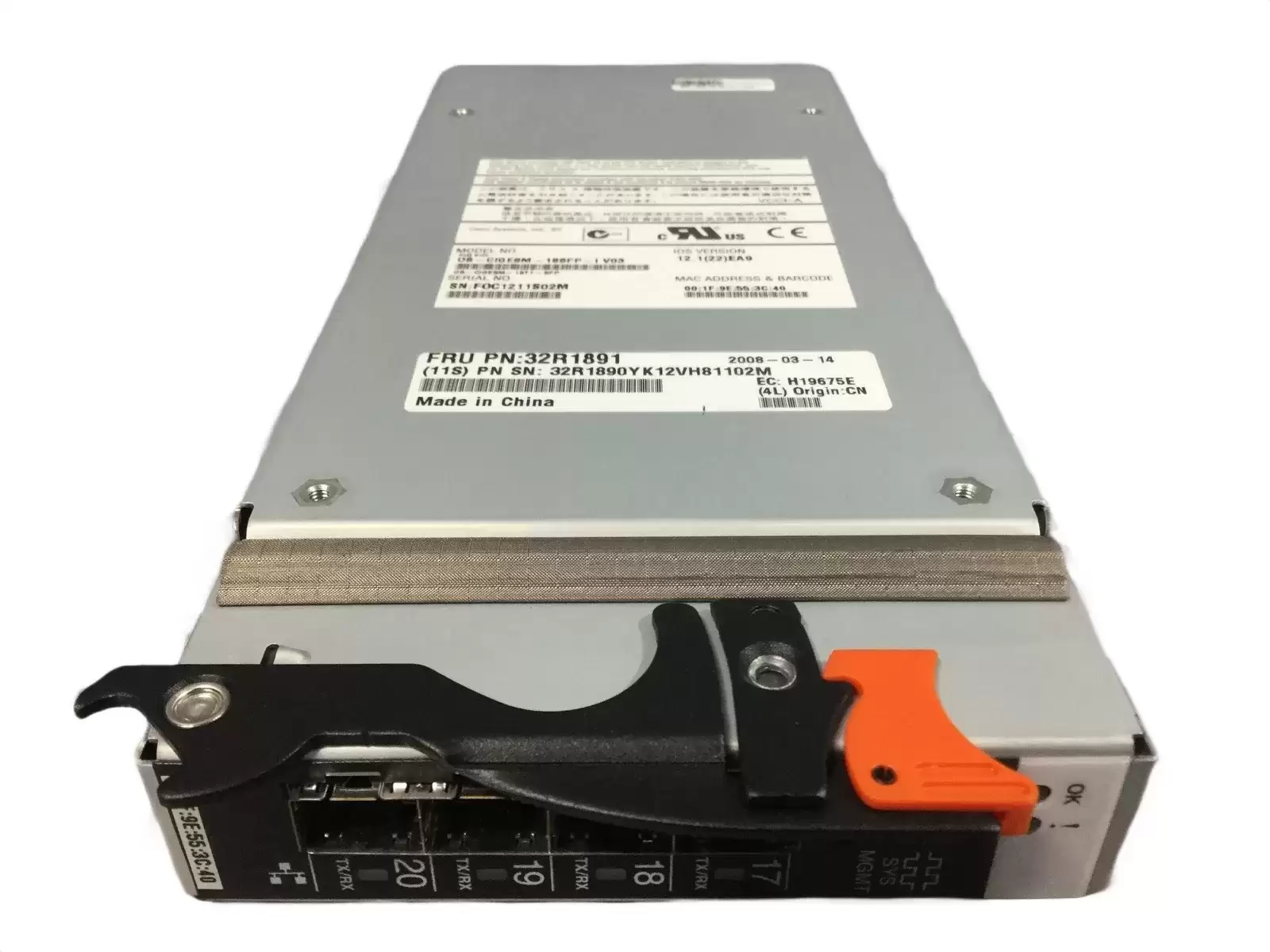 IBM 32R1891 4-Ports Intelligent Ethernet Switch Module for BladeCenter