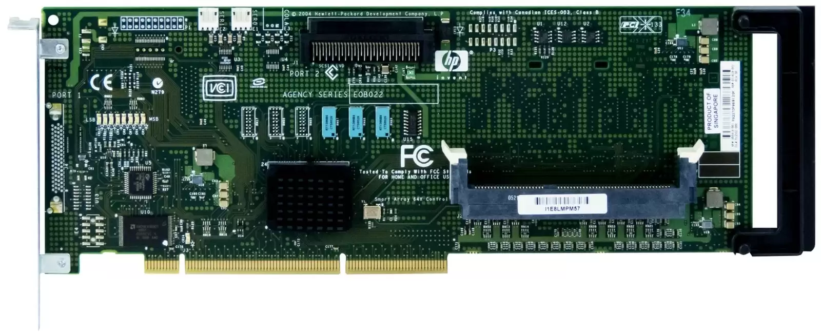 HPE 305414-001 Smart Array 641 Single Channel Ultra320 SCSI PCI-Express 64-Bit 64MB Cache RAID Controller