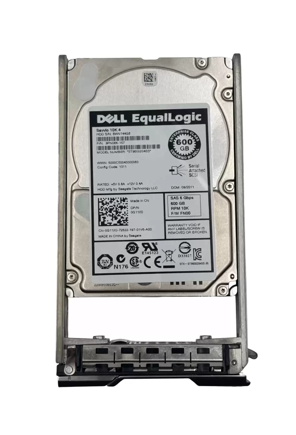 Dell 0G11X0 600GB 10000RPM SAS 6.0Gb/s 16MB Cache 2.5inch Internal Hard Drive