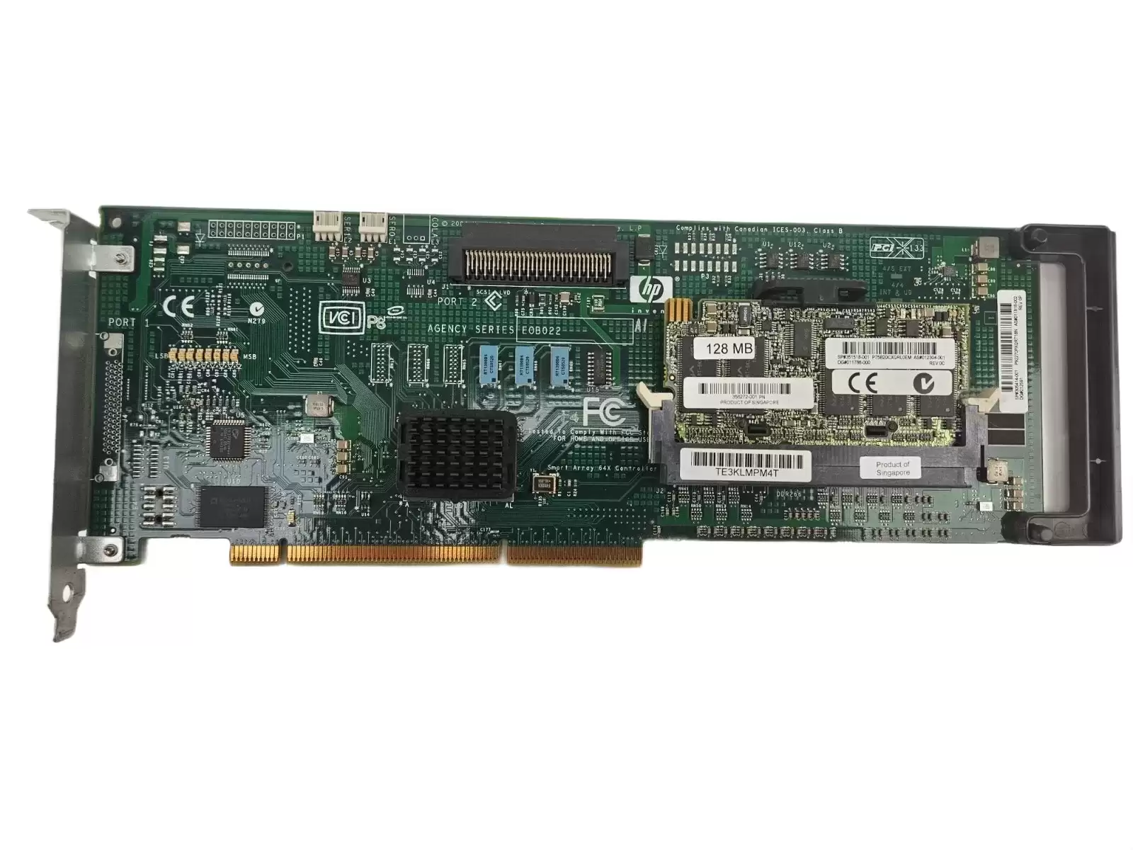 HPE 011818-002 Smart Array 641 Single Channel Ultra320 SCSI PCI-Express 64-Bit RAID Controller Card
