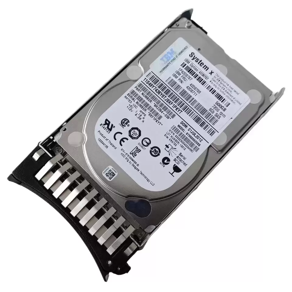 IBM 42D0707 500GB SAS 6Gb/s Nearline Hot Swap 7200RPM 2.5-inch Internal Hard Drive with Tray for System X