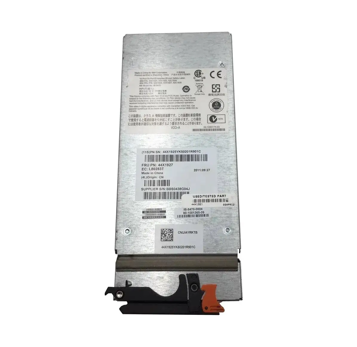 IBM 44X1927 10-Ports 8GbE Fibre Channel SAN Switch Module for BladeCenter