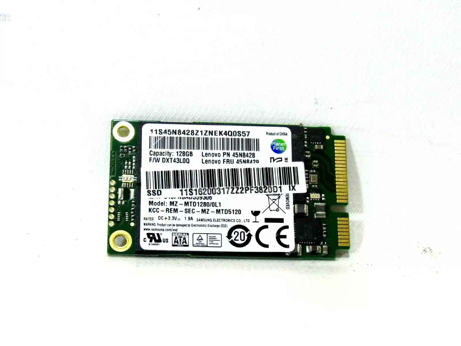 IBM 45N8428 128GB SATA 6Gb/S TLC mSATA 1.8-inch Solid State Drive
