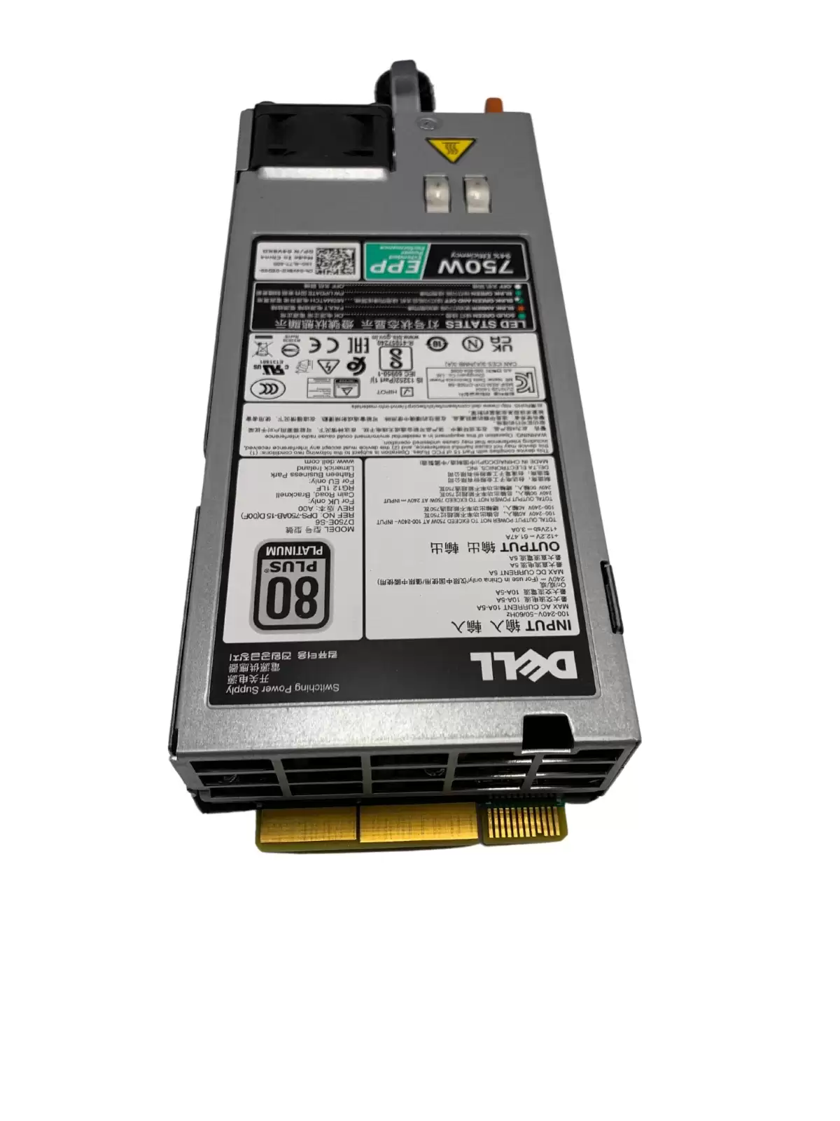 Dell 04V8KD 750-Watts 80 Plus Platinum Hot Swap Redundant Power Supply for PowerEdge R430 R630 and R730XD