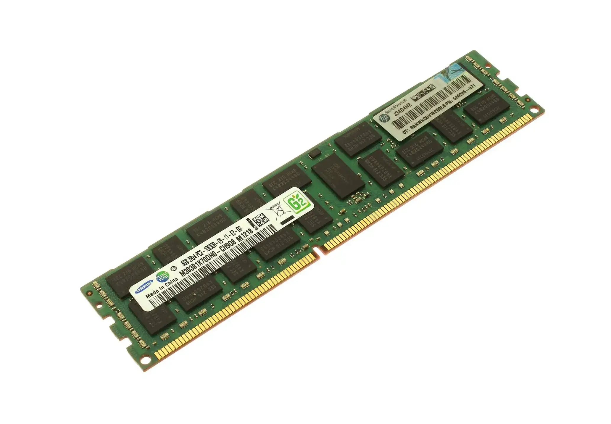 HPE 501536-001 8GB 1333MHz DDR3 PC3-10600 CL9 DIMM 1.5V Dual Rank Memory Module
