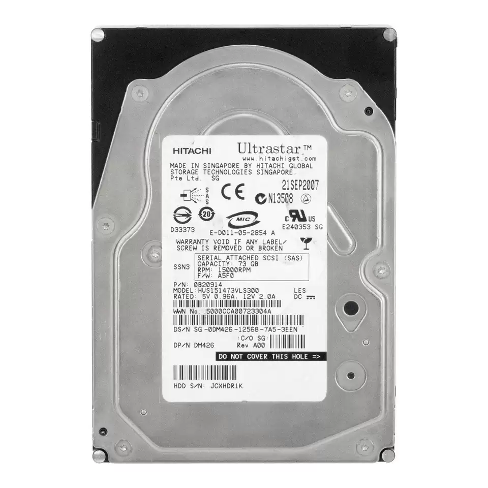 HGST HUS151473VLS300 Ultrastar 15K147 73.4GB SAS 3Gb/s 15000RPM 16MB Cache 3.5-inch Internal Hard Drive