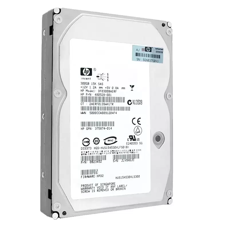 HPE 480528-001 300GB SAS 3Gb/s Dual Port Hot Swap 15000RPM 3.5-inch Internal Hard Drive