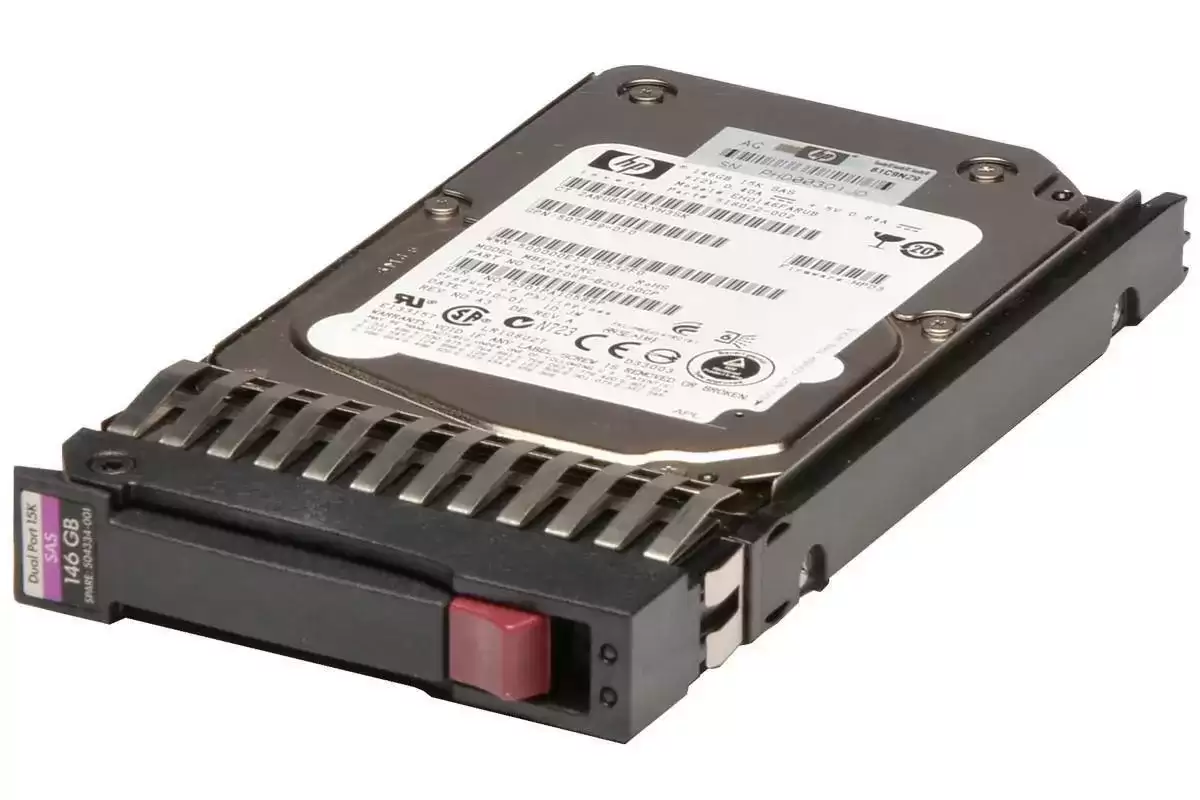 HPE 504062-B21 146GB SAS 3Gb/s Dual Port Hot Swap 15000RPM 2.5-inch Internal Hard Drive with Tray