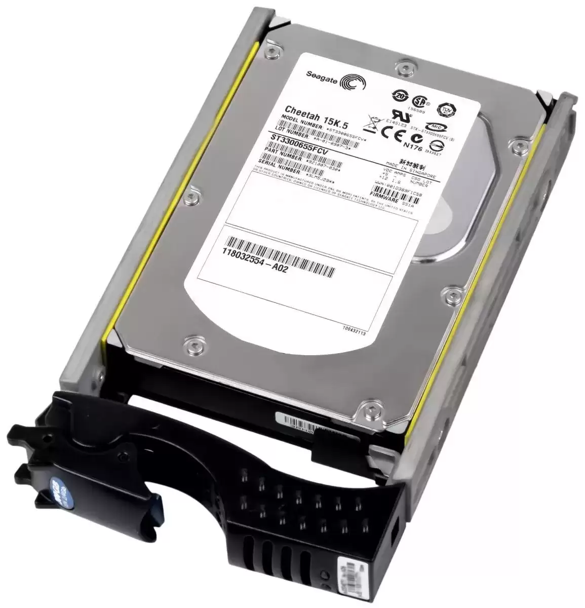 Seagate ST3300655FCV Cheetah 15K.5 300GB Fibre Channel 4Gb/s 15000RPM 16MB Cache 3.5-inch Internal Hard Drive