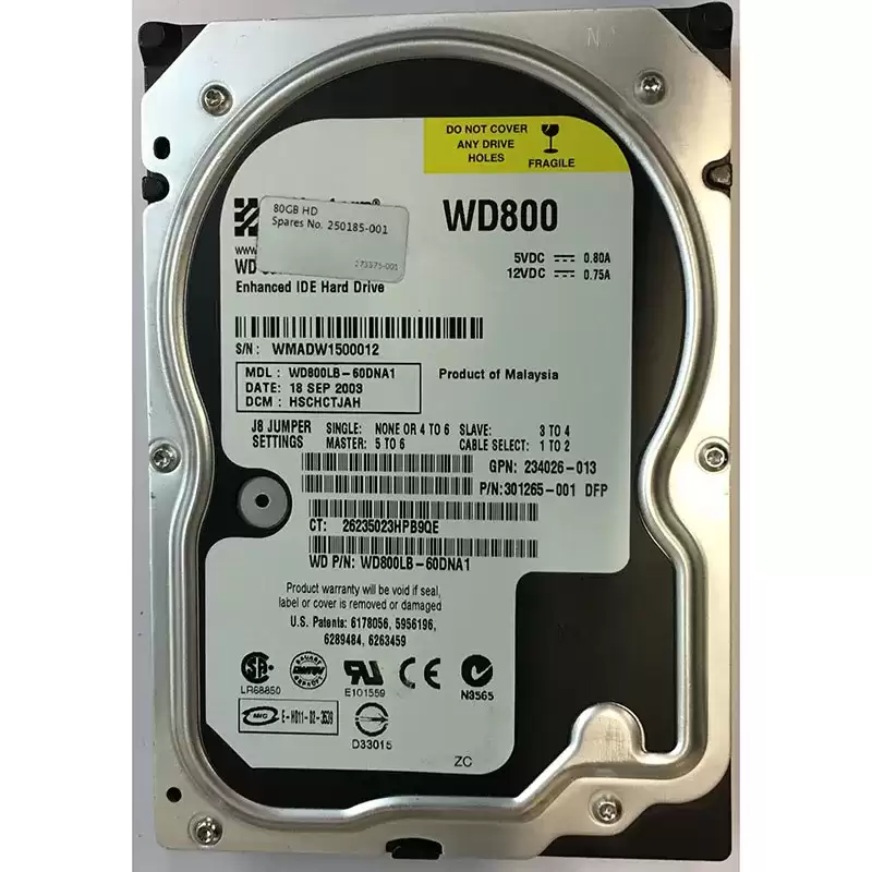 HPE 301265-001 80GB ATA-100 7200RPM 3.5-inch Internal Hard Drive