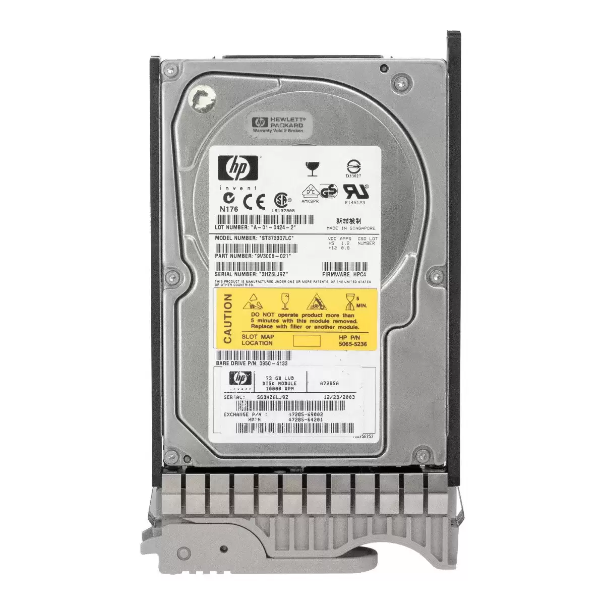 HPE A6571-60001 36.4GB 10000RPM Ultra320 SCSI 80Pin LVD 3.5inch Internal Hard Drive