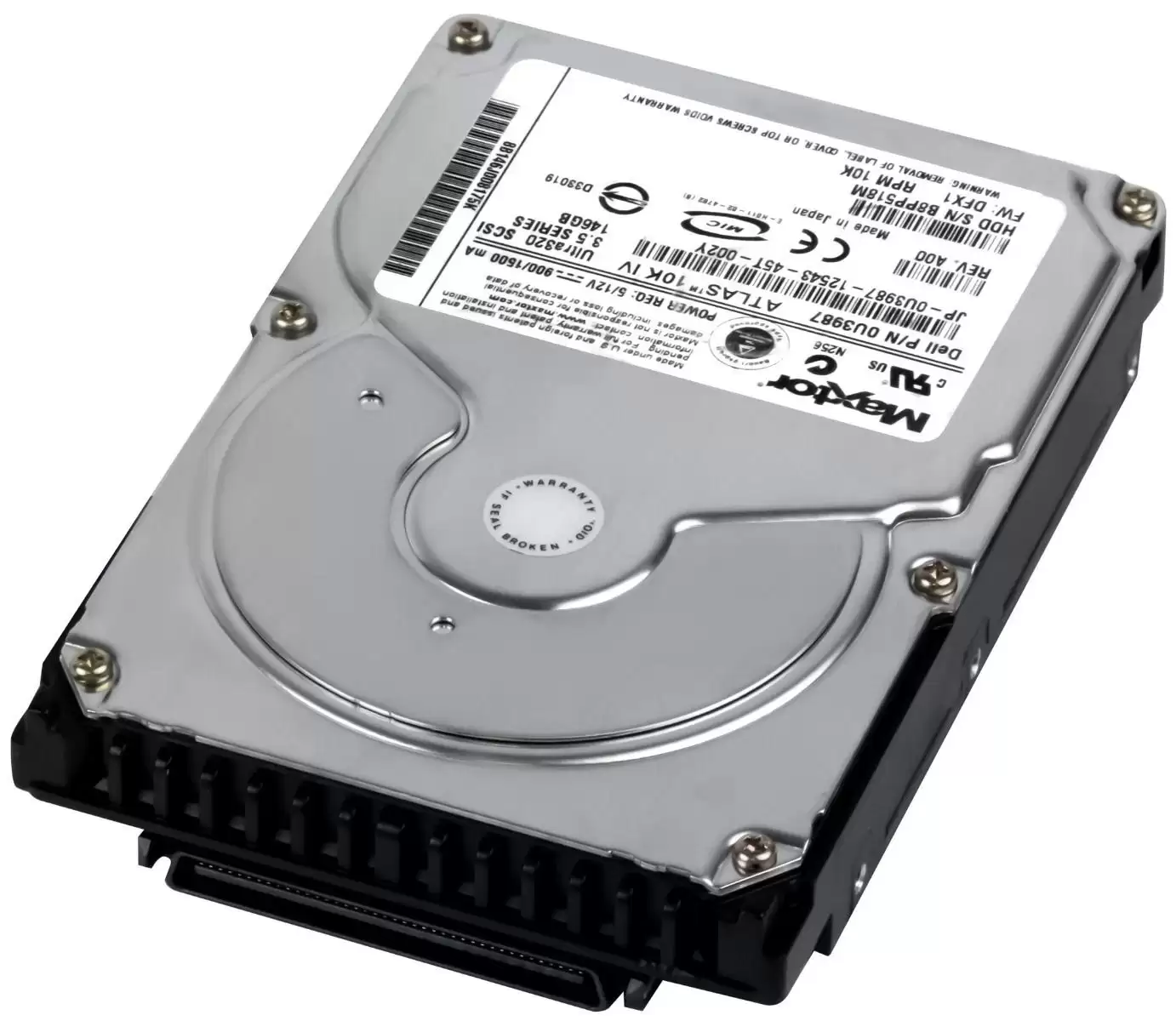 HPE P4446-60101 73.4GB Ultra-160 SCSI 68-Pin LVD 10000RPM 3.5-inch Internal Hard Drive