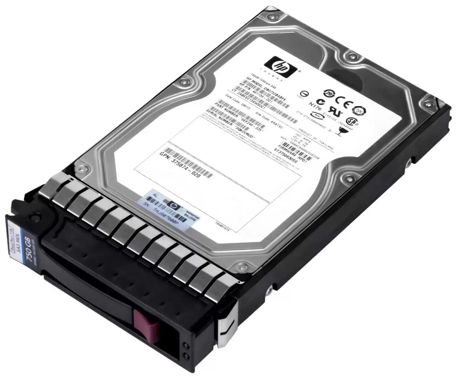 HPE 375874-019 750GB SATA 3Gb/s Midline Hot Swap 7200RPM 3.5-inch Internal Hard Drive