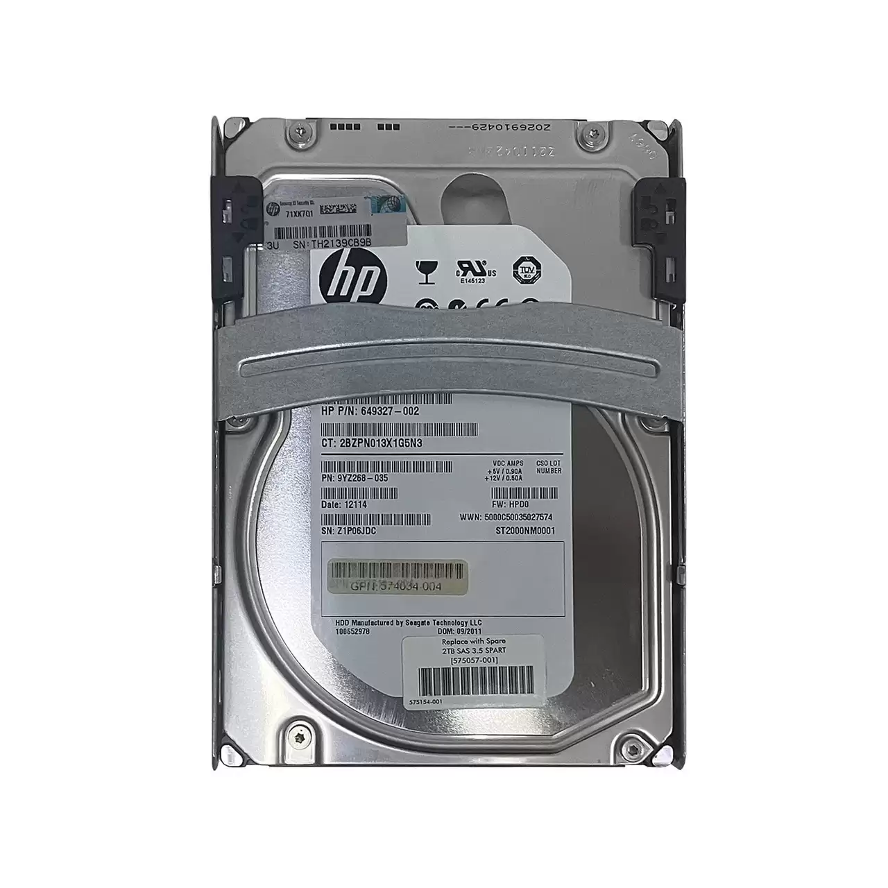 HPE 575057-001 2TB SAS 6Gb/s Dual Port Midline Hot Swap 7200RPM 3.5-inch Internal Hard Drive
