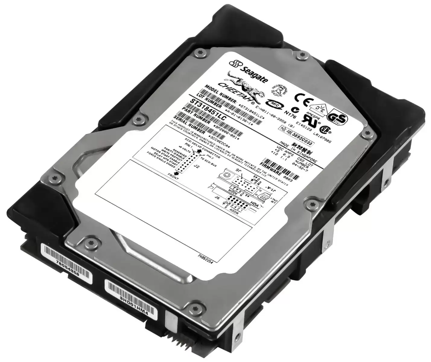Seagate ST318451LC Cheetah X15 18.4GB Ultra-160 SCSI 80-Pin 15000RPM 4MB Cache 3.5-inch Internal Hard Drive
