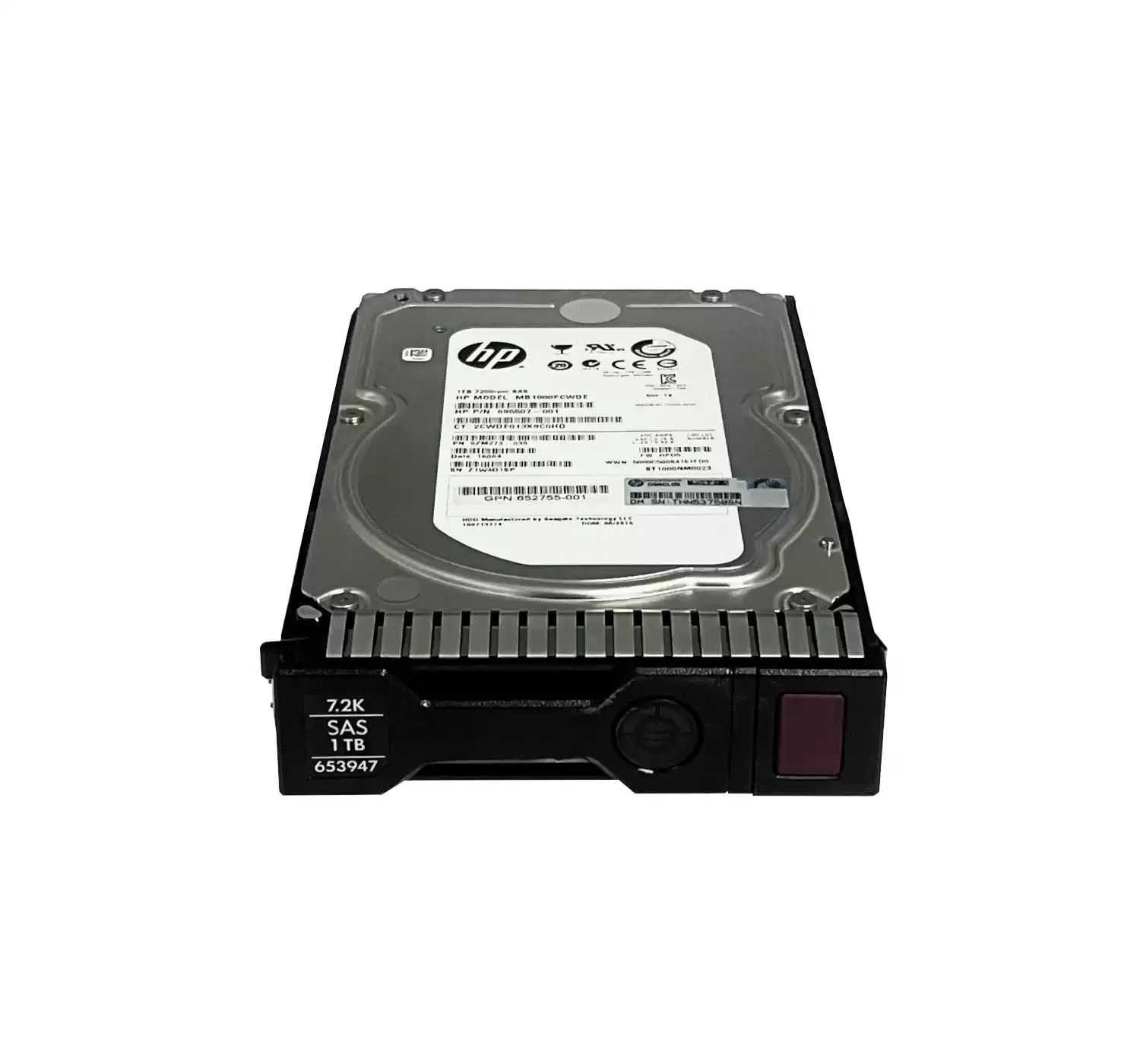 HPE 652753-B21 1TB SAS 6Gb/s 7200RPM 3.5-inch Internal Hard Drive with Smart Carrier for ProLiant G8 and G9