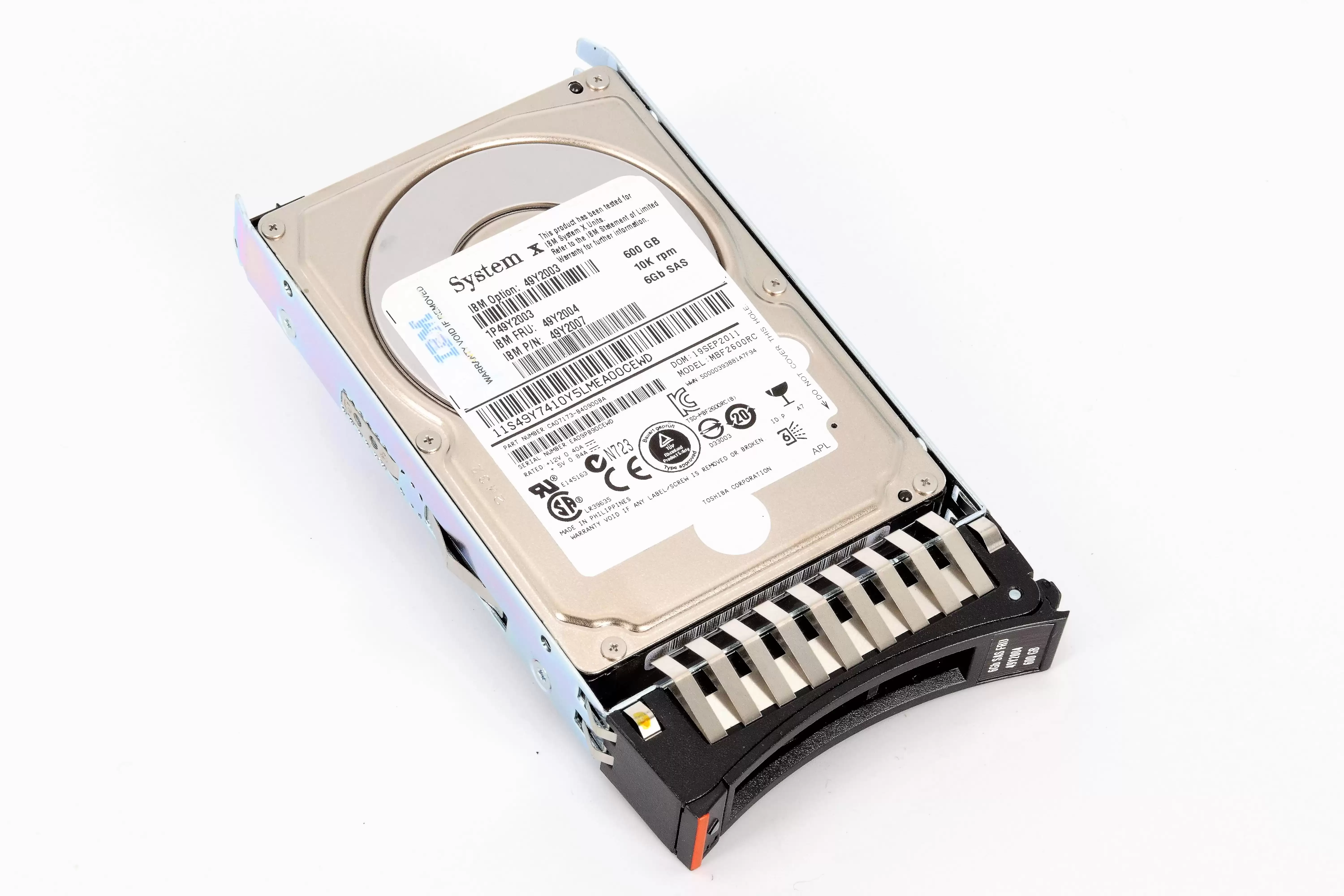 IBM 49Y1903 1TB SAS 6Gb/s Nearline Hot Swap 7200RPM 3.5-inch Internal Hard Drive
