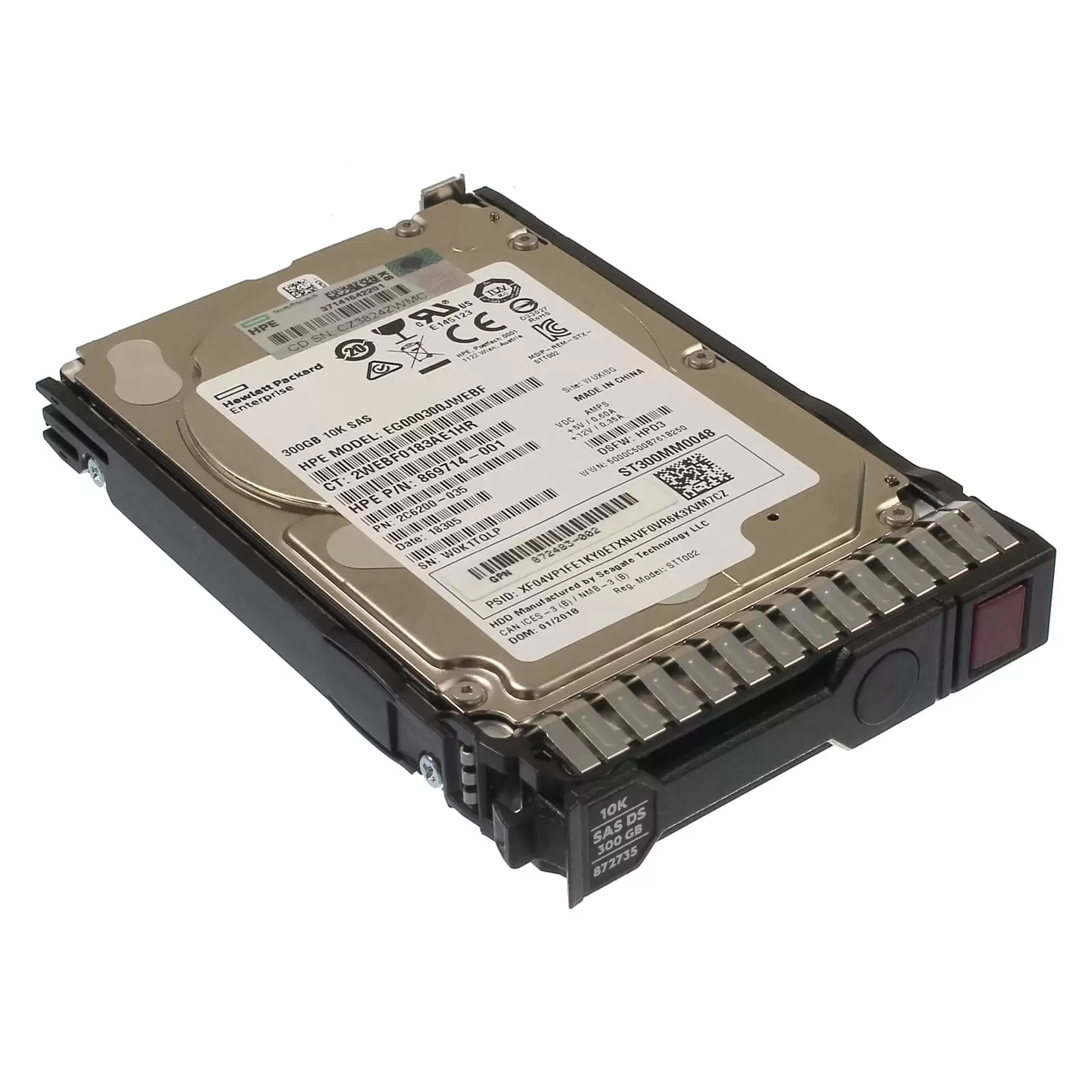 HPE 518194-004 300GB SAS 6Gb/s Dual Port Hot Swap 10000RPM 2.5-inch Internal Hard Drive