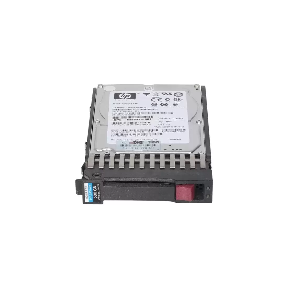 HPE 583714-001 500GB SAS 6Gb/s 7200RPM 2.5inch Internal Hard Drive with Tray for EVA P6000