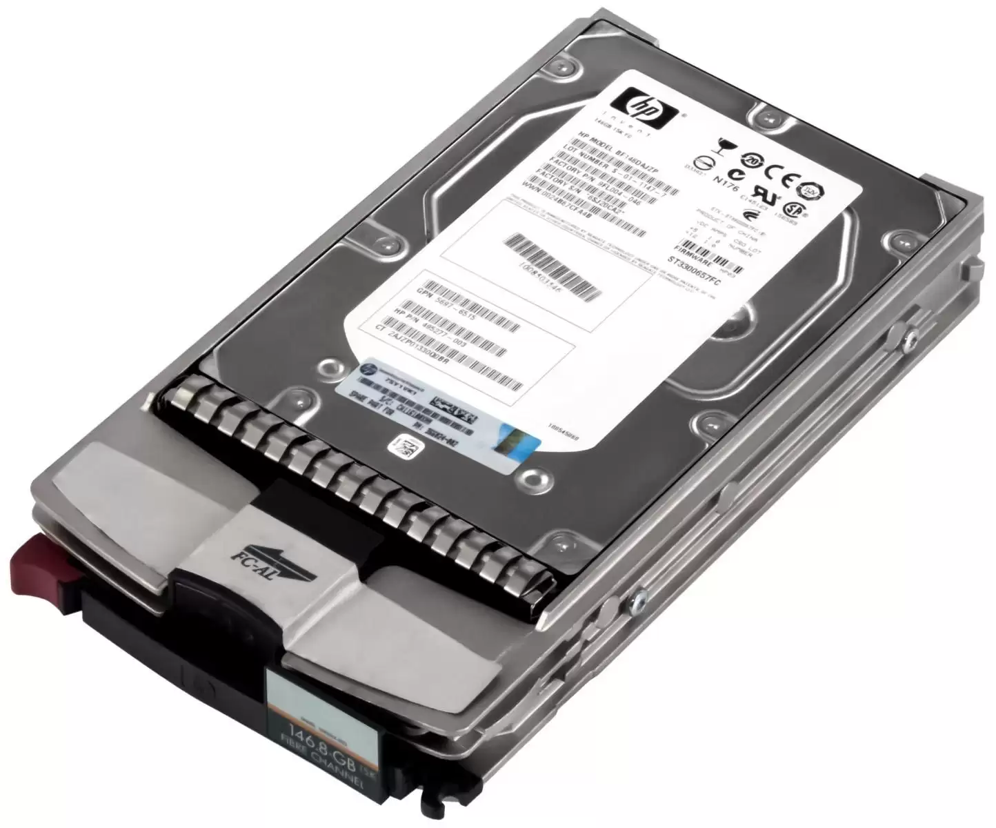 HPE 495277-003 146GB Fibre Channel 2Gb/s Dual Port Hot Swap 15000RPM 3.5-inch Internal Hard Drive for StorageWorks EVA3000 