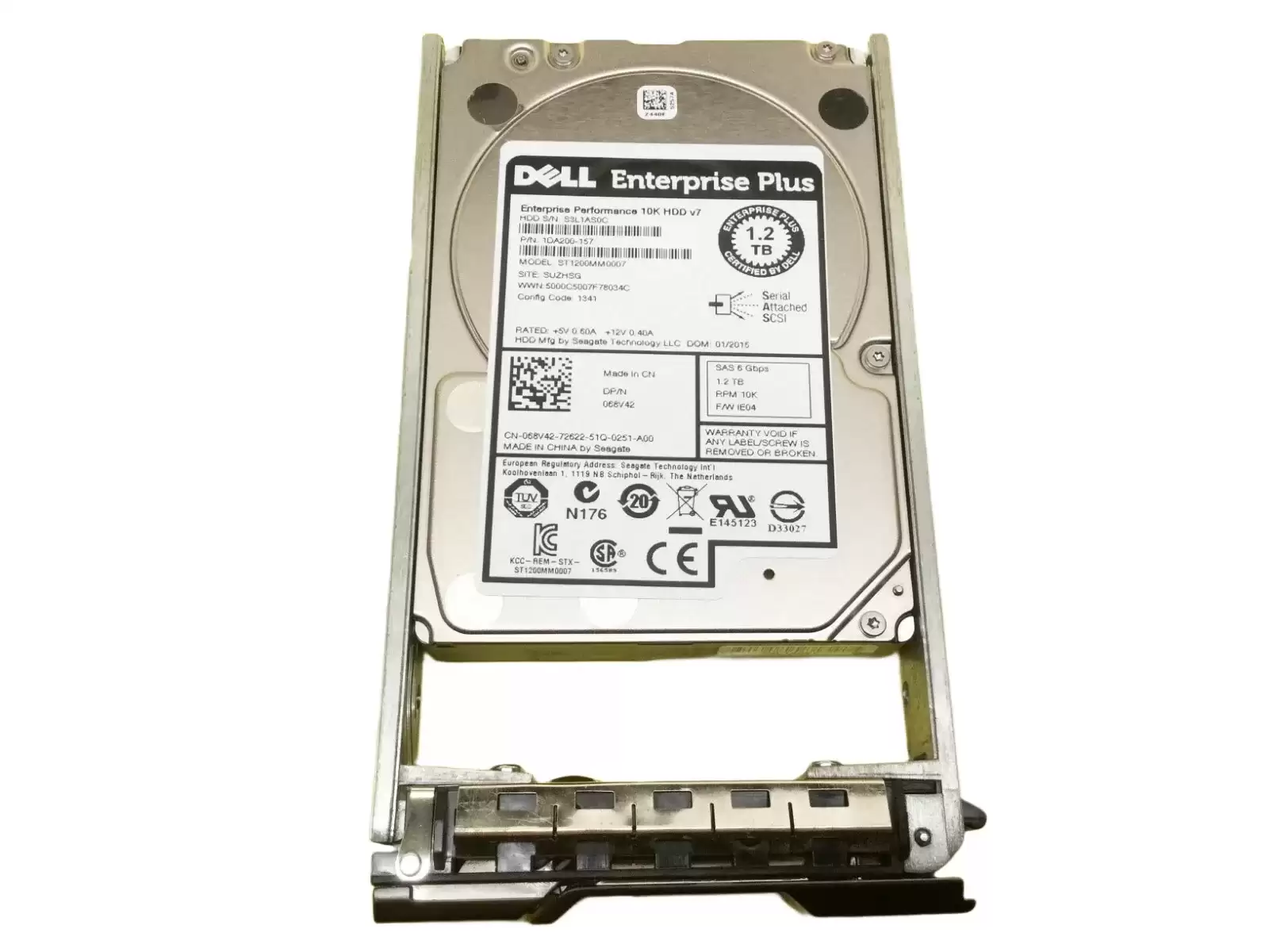 Dell 68V42 1.2TB SAS 6Gb/s Hot Swap 10000RPM 64MB Cache 2.5-inch Internal Hard Drive with Tray for EqualLogic PS Series