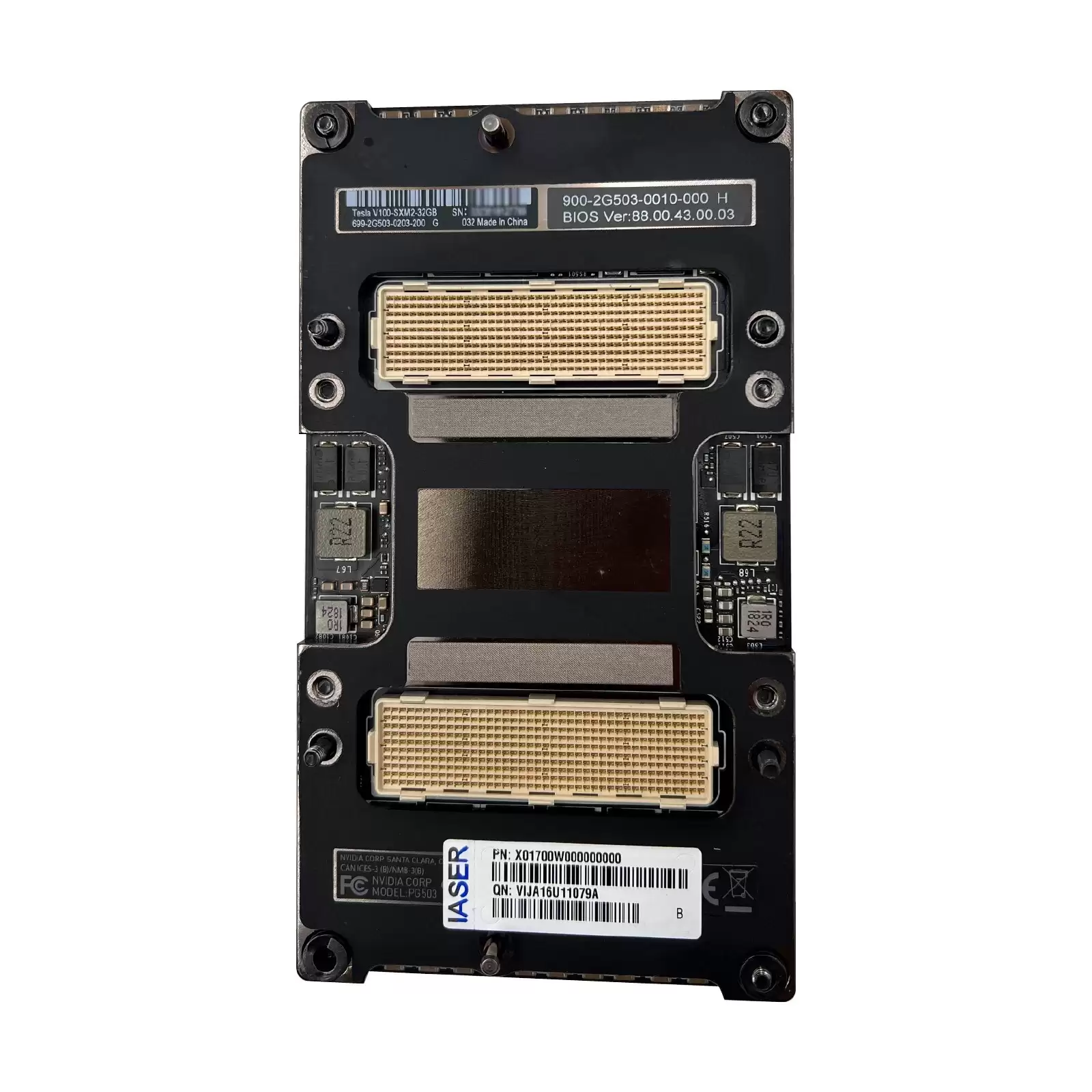 Nvidia 699-2G503-0203-200 Tesla V100 SXM2 32GB HBM2 SXM Module 1 x 8 Pin Accelerator Graphics Card