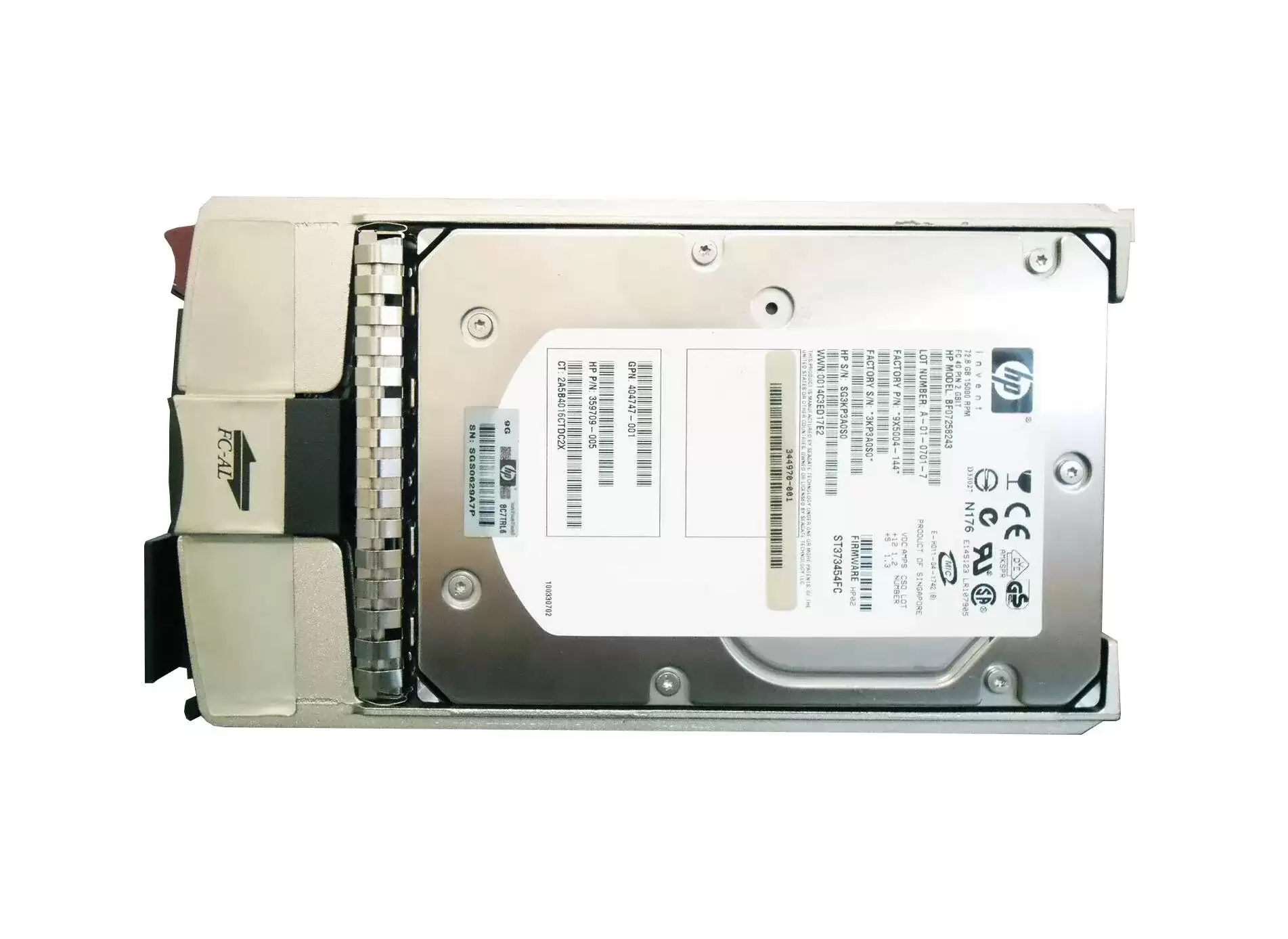 HPE 359709-005 72GB Fibre Channel 2Gb/s Dual Port Hot Swap 15000RPM 3.5-inch Internal Hard Drive
