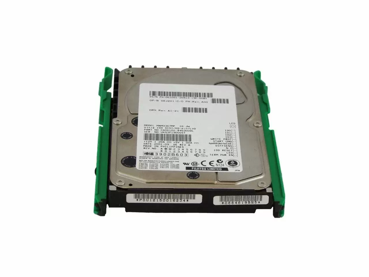 Dell 06J201 36GB Ultra-160 SCSI 68-Pin 15000RPM 3.5-inch Internal Hard Drive
