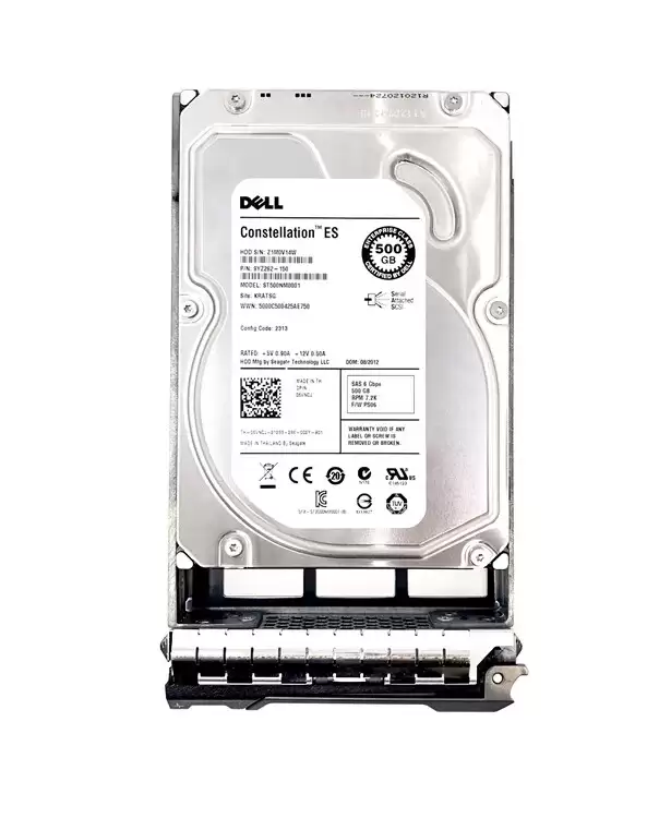 HPE 06VNCJ 500GB SAS 6Gb/s Hot Swap 7200RPM 3.5-inch Internal Hard Drive with Tray for PowerEdge G13