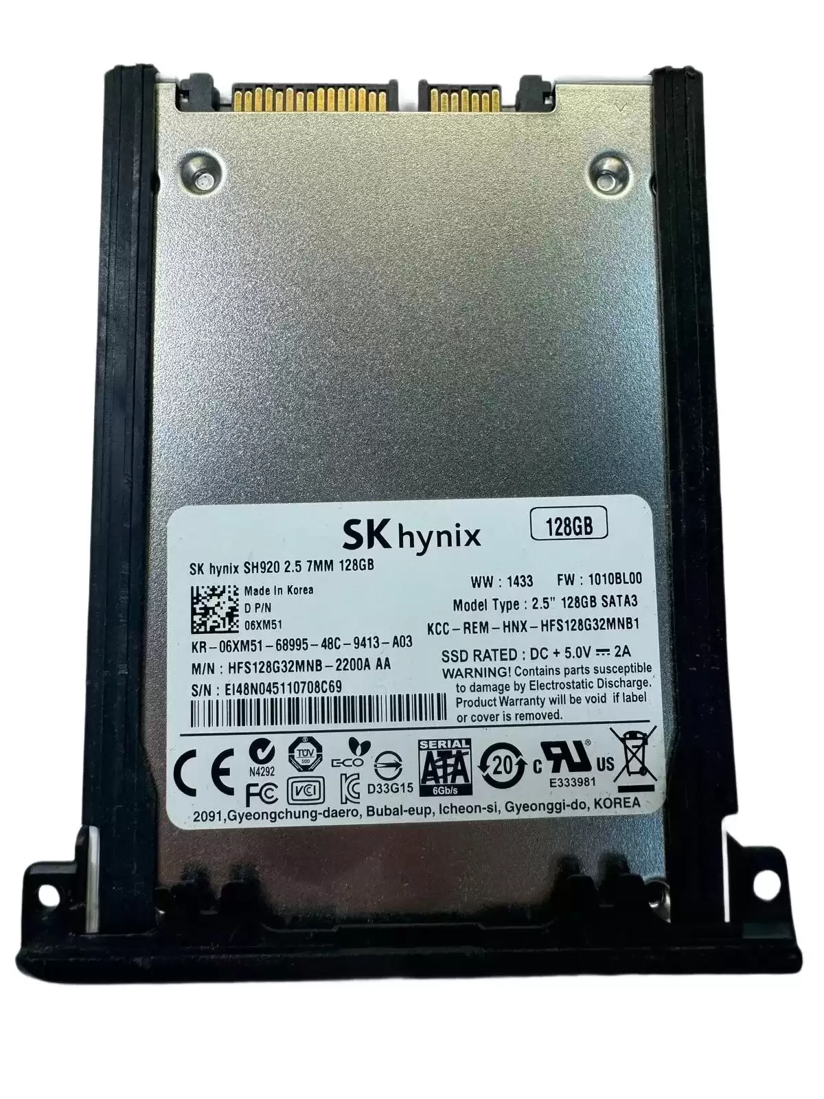 Dell 6XM51 128GB SATA 6Gb/s MLC 2.5-inch Solid State Drive