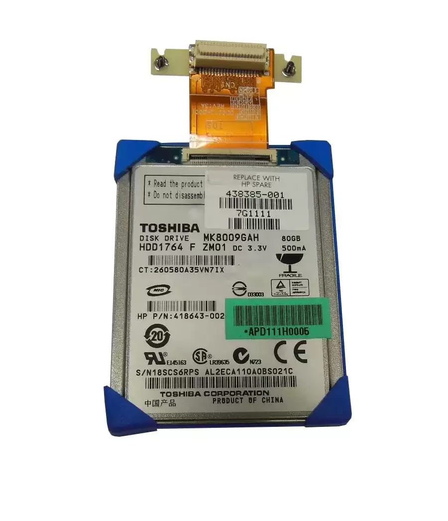 HPE 438385-001 80GB SATA 1.5Gb/s 4200RPM 2.5-inch Internal Hard Drive