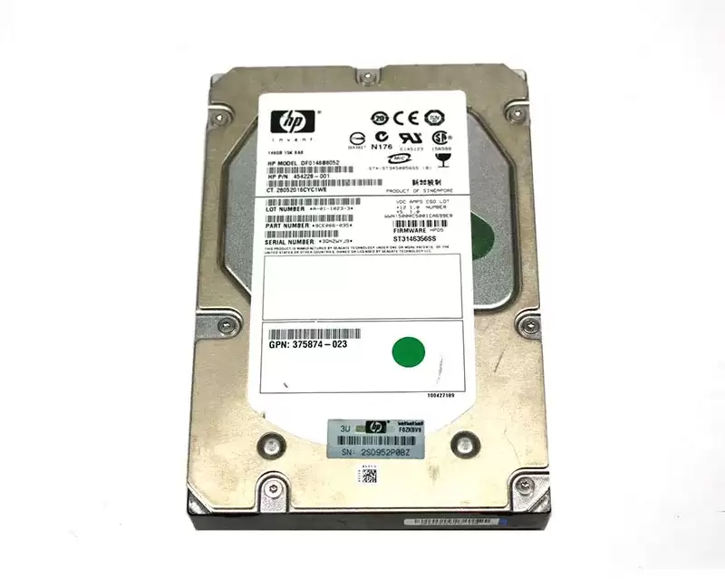HPE 375874-023 146GB SAS 3Gb/s Hot Swap 15000RPM 3.5-inch Internal Hard Drive