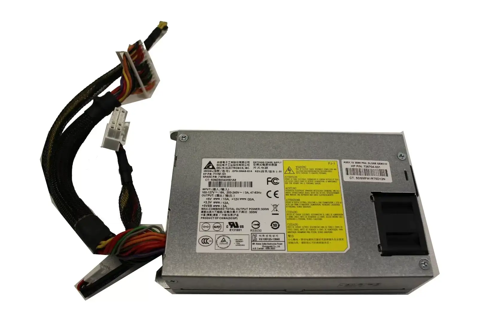 HPE 711797-101 300-Watts AC Power Supply for ProLiant DL320E G8 V2 Server