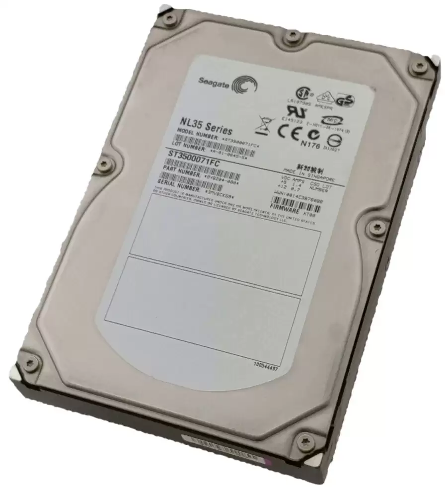 Seagate ST3500071FC NL35 Series 500GB Fibre Channel 2Gb/s 7200RPM 8MB Cache 3.5inch Internal Hard Drive