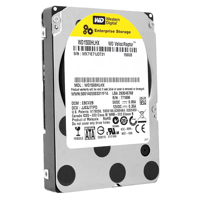 Western Digital WD1500HLHX Velociraptor 150GB 10000RPM SATA 6Gb/s 32MB Cache 3.5inch Internal Hard Drive