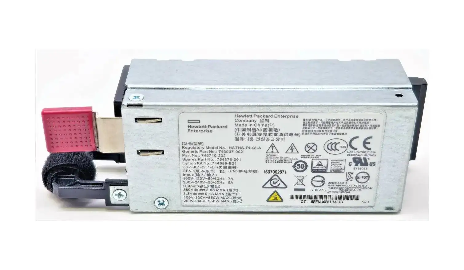 HPE 745710-202 800-Watts AC Power Supply for Server