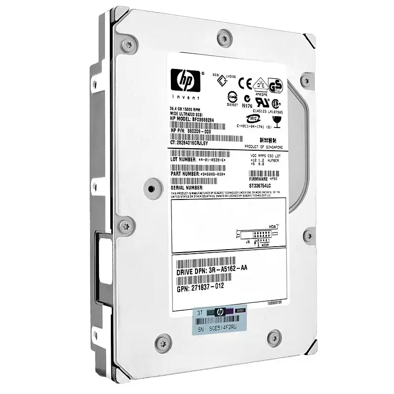 HPE BF03688284 36.4GB 15000RPM 80Pin Ultra320 SCSI 3.5inch 1.0inch Height Universal Internal Hard Drive