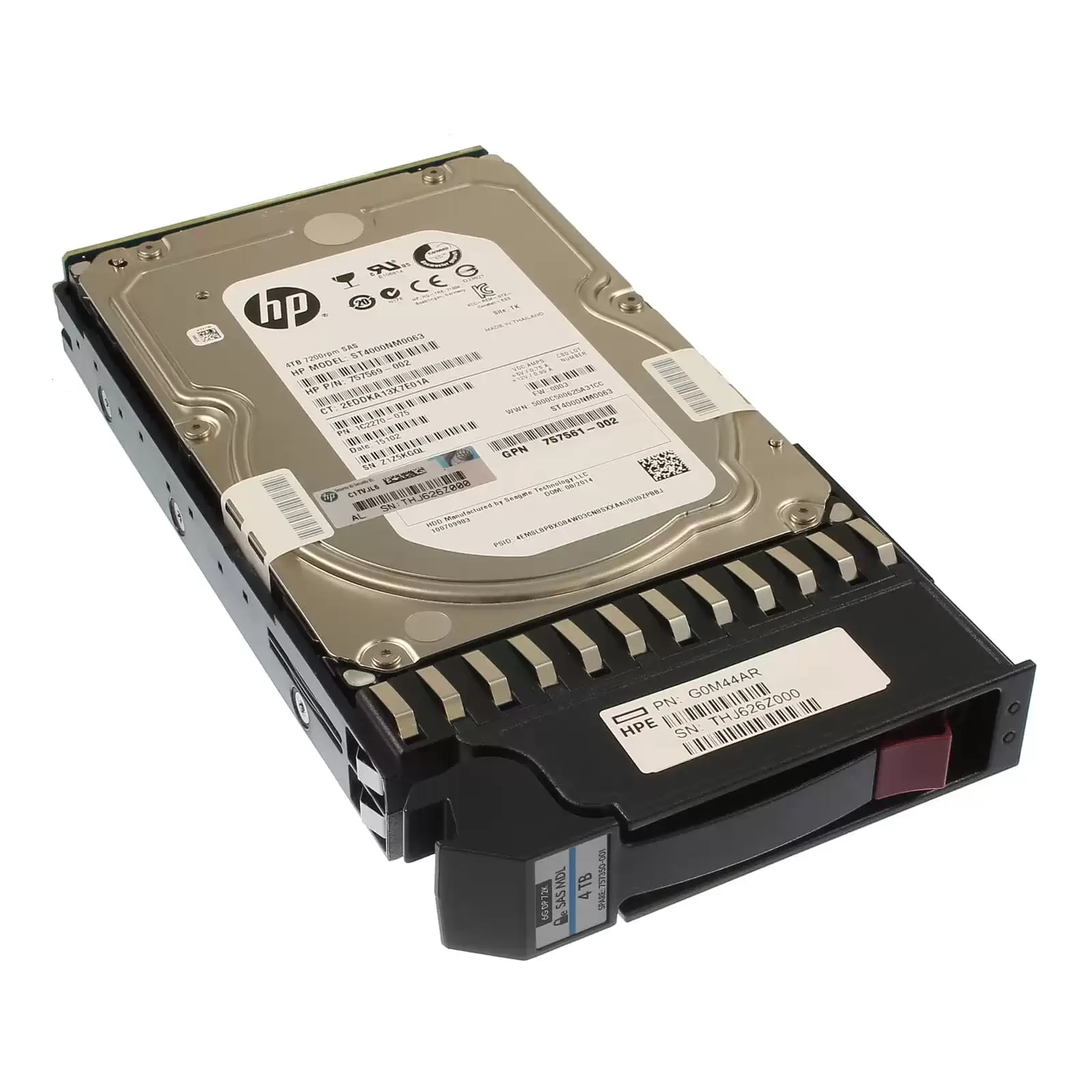 HPE 757350-001 4TB SAS 6Gb/s Midline Hot Swap 7200RPM (SED) 3.5-inch Internal Hard Drive with Tray for MSA 1040 2040 and 2050