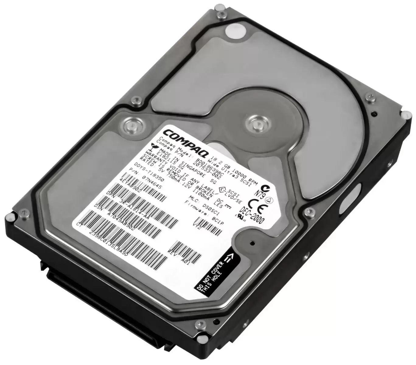 HPE 207533-002 18.2GB 10000RPM Ultra160 SCSI LVD 80Pin 3.5inch Internal Hard Drive
