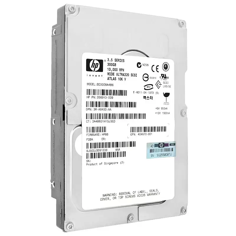 HPE 404670-001 300GB Ultra-320 SCSI 80-Pin LVD Hot Swap 10000RPM 3.5-inch Internal Hard Drive