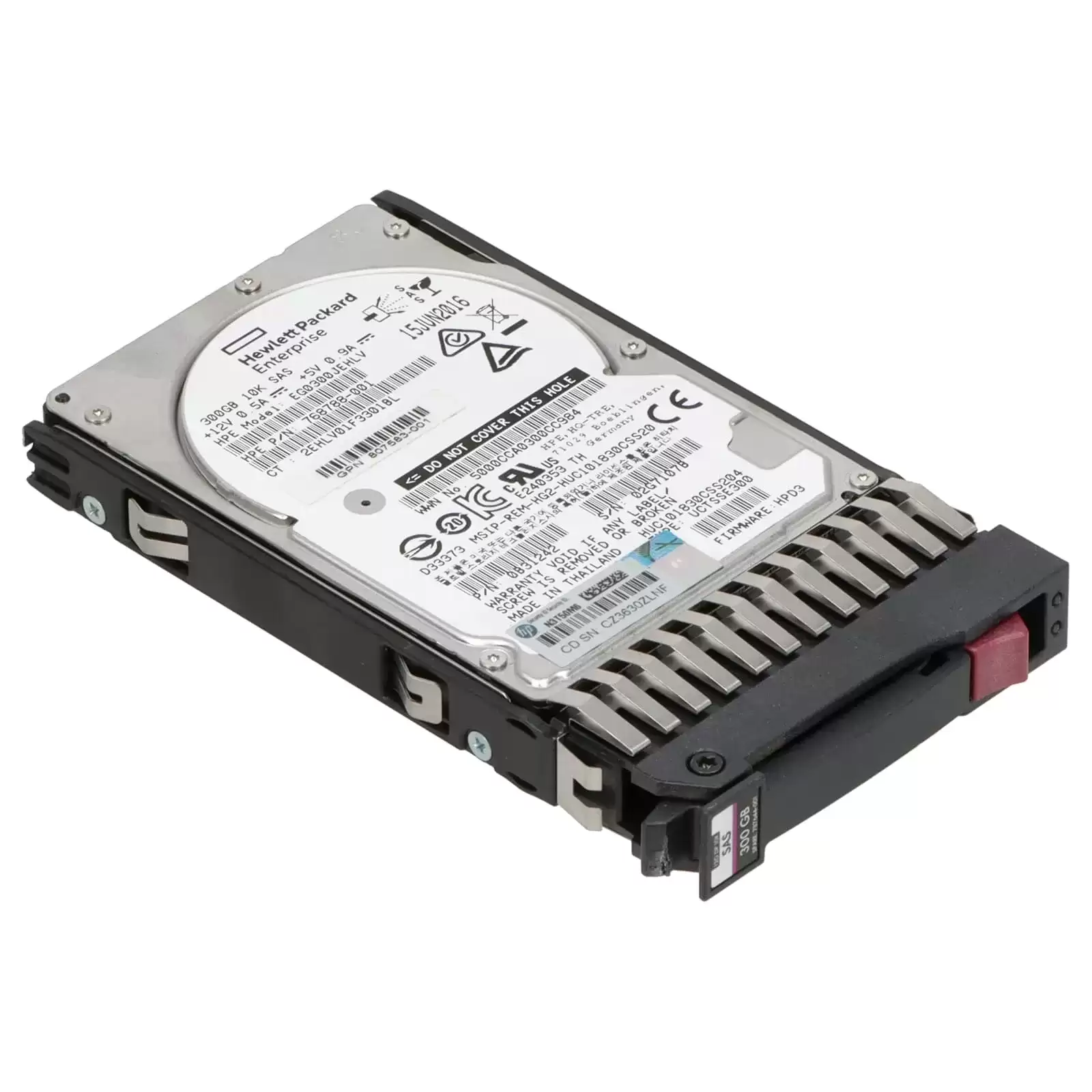 HPE 787644-001 300GB SAS 12Gb/s Dual Port Hot Swap 10000RPM 2.5-inch Internal Hard Drive with Smart Carrier