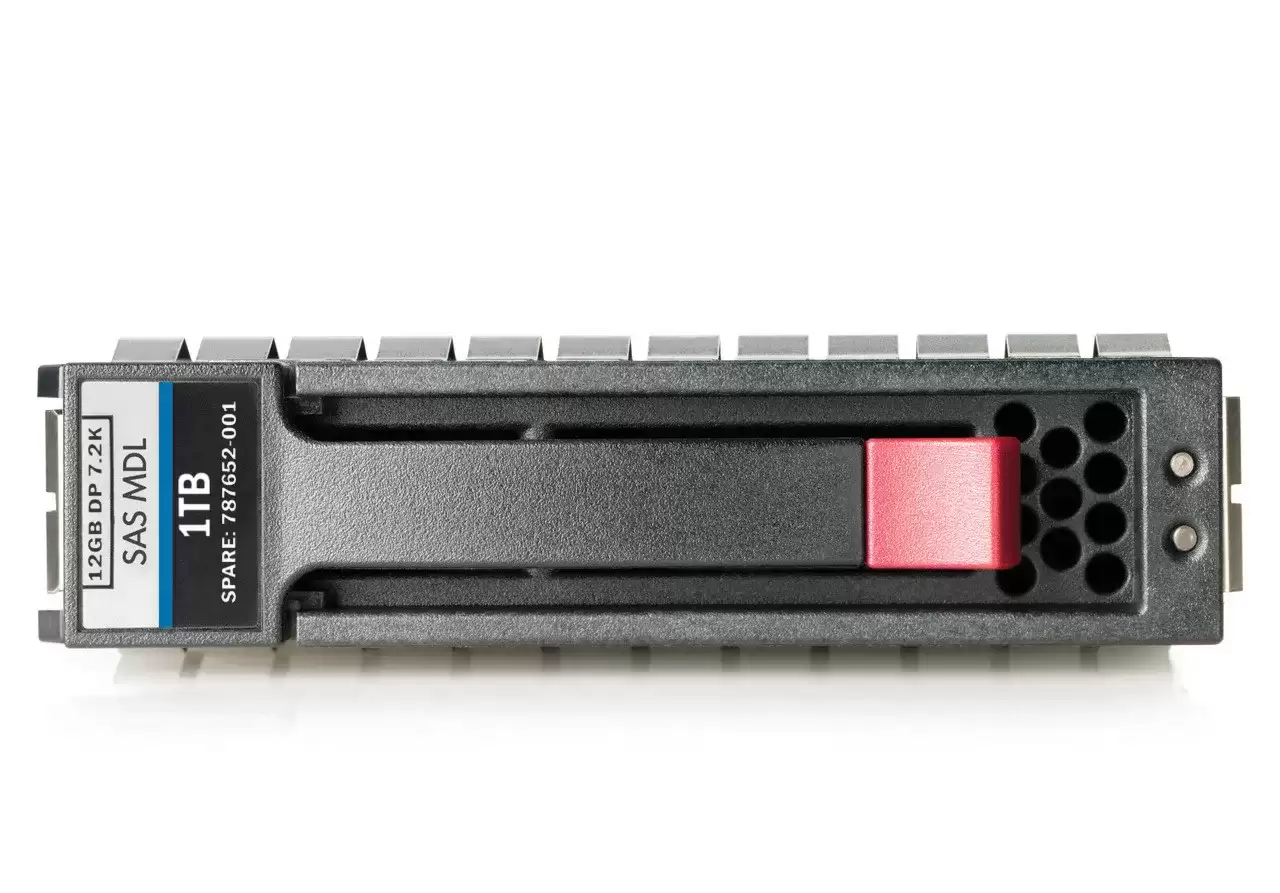 HPE 787652-001 1TB SAS 12Gb/s Dual Port 7200RPM (512e) 2.5-inch Internal Hard Drive with Tray for StorageWorks MSA2
