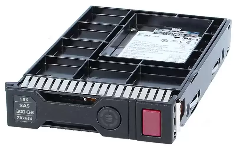 HPE 787654-001 300GB SAS 12Gb/s Hot Swap 15000RPM 2.5-inch Internal Hard Drive with 3.5-inch Smart Carrier for MSA