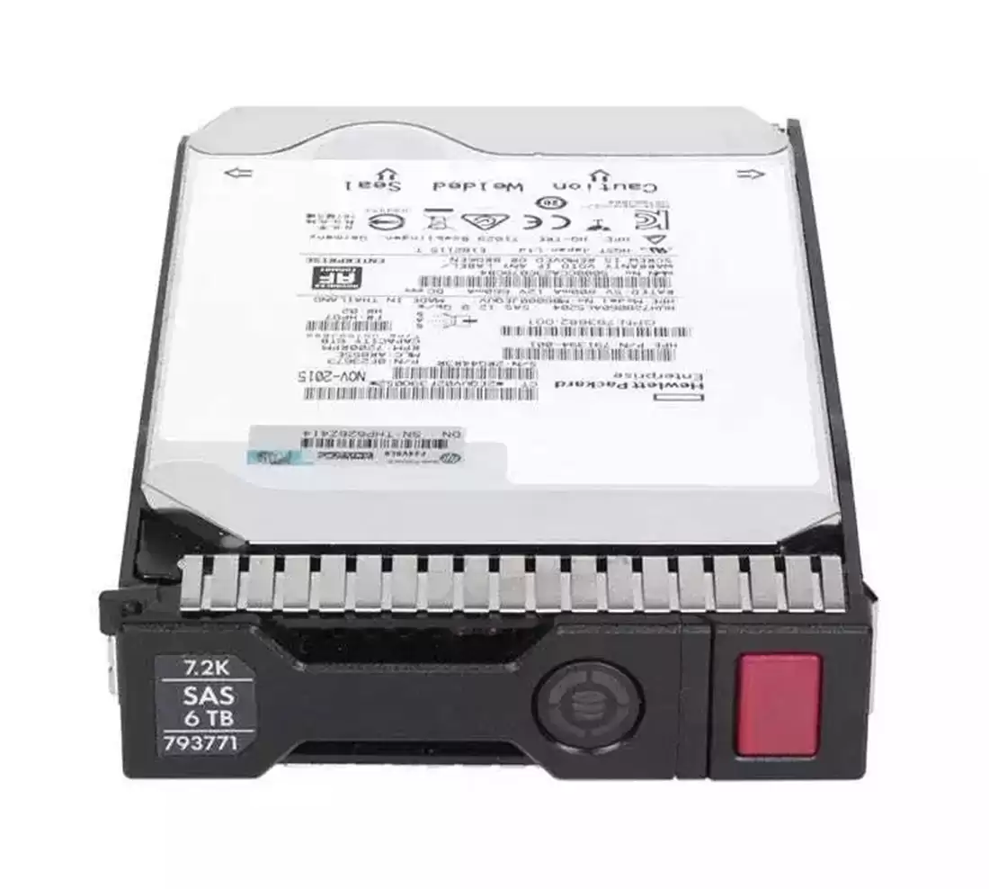 HPE 793771-001 6TB SAS 6Gb/s Midline Hot Swap 7200RPM (512e) 3.5-inch Internal Hard Drive with Smart Carrier for ProLiant G8 and G9