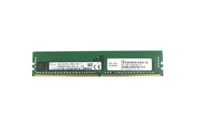 Cisco 16GB 2666MHz DDR4 PC4-21300 ECC Registered CL19 288-Pin DIMM 1.2V Single Rank X4 Memory Module